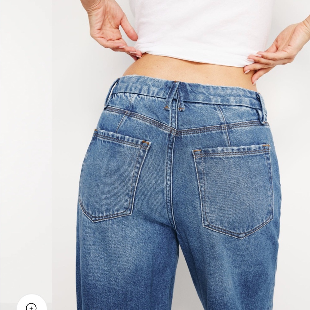 Good American Blue 90s relaxed wide leg jeans - Picture 5 of 10